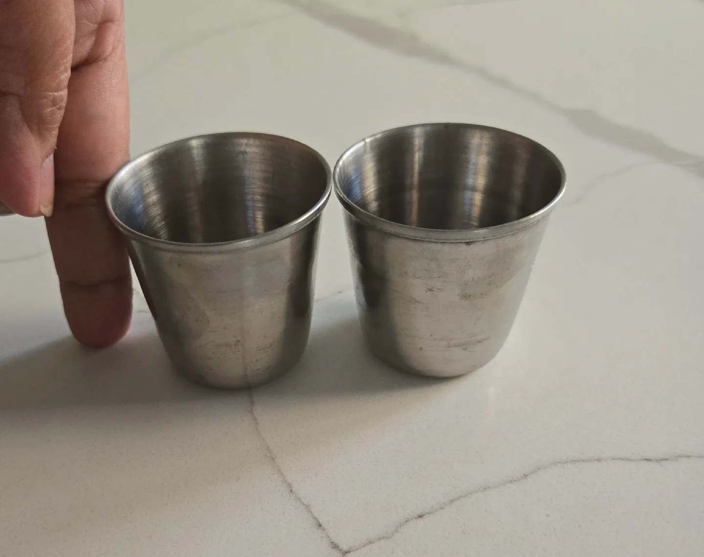 Set of 4 Stainless Steel Condiment Cups thumbnail