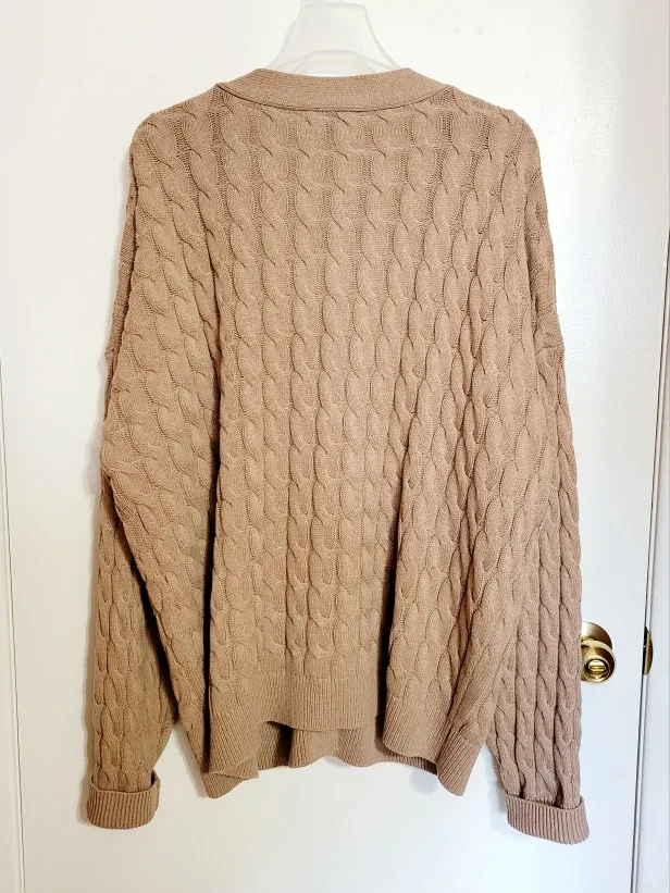 Oversized Cableknit Cardigan image indicator(3)