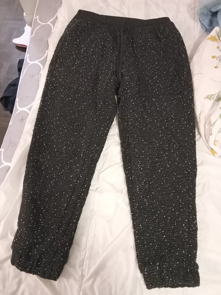 Zara Black Knit Pants - Size M