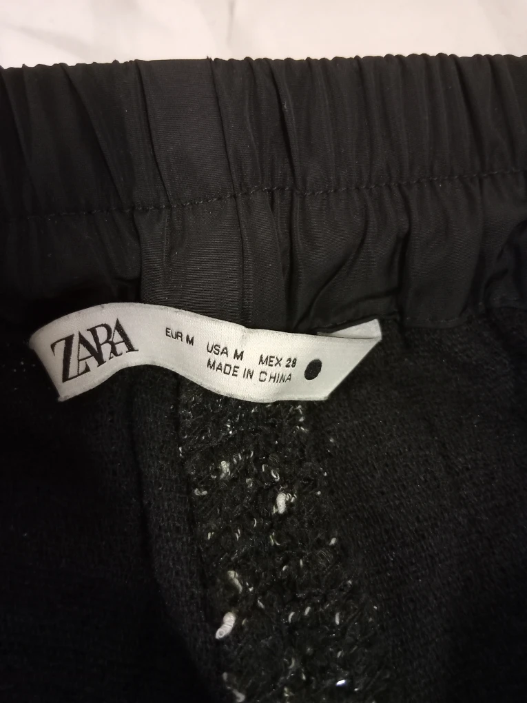 Zara Black Knit Pants - Size M - photo 2