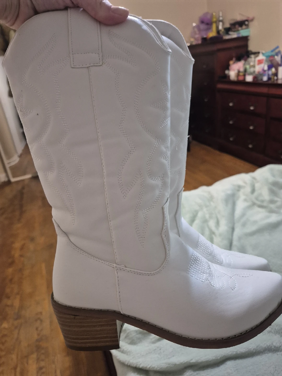 White Cowboy Boots