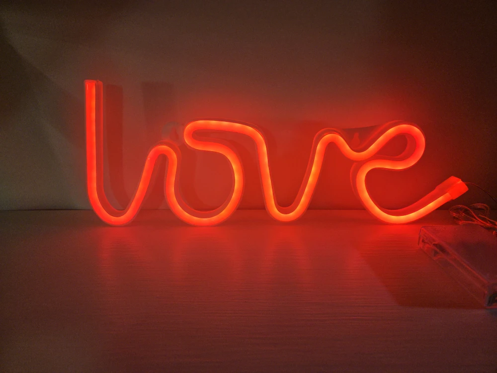 Love Neon Sign (battery or USB both works)
