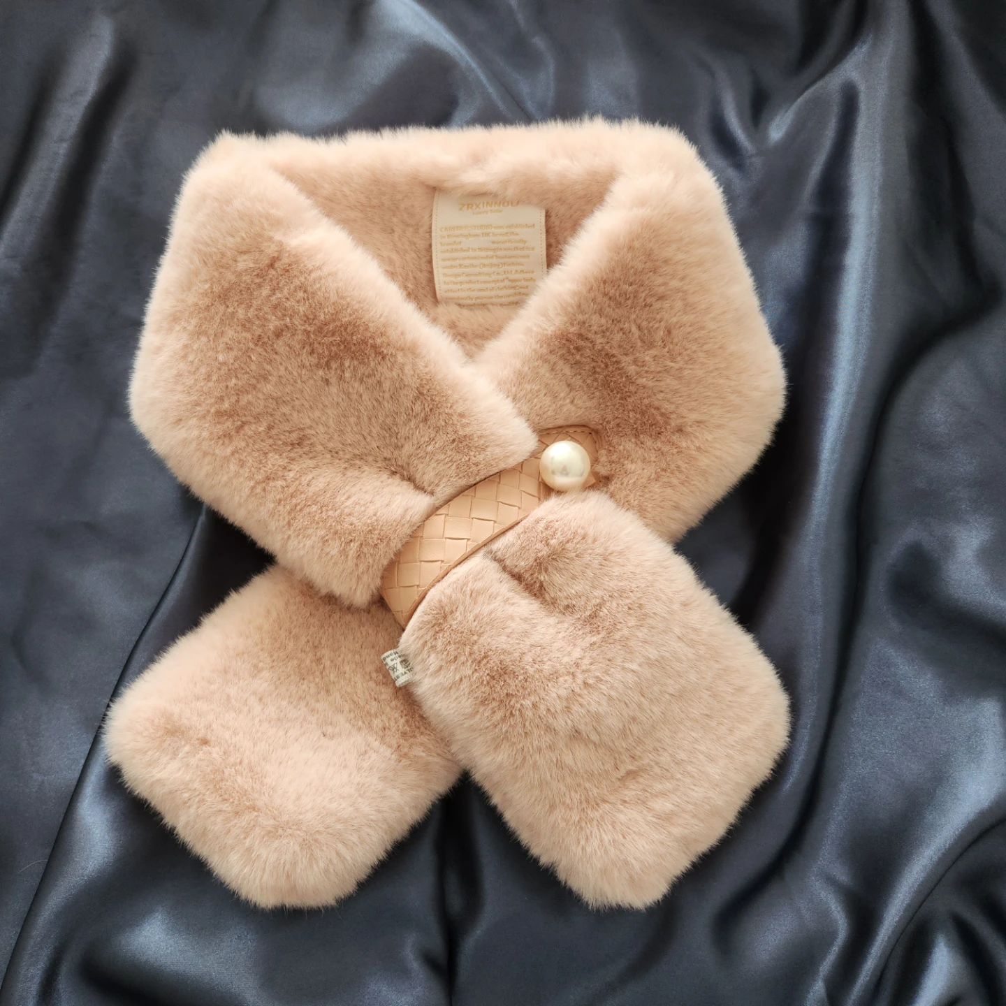 Faux Fur Scarf - Pink