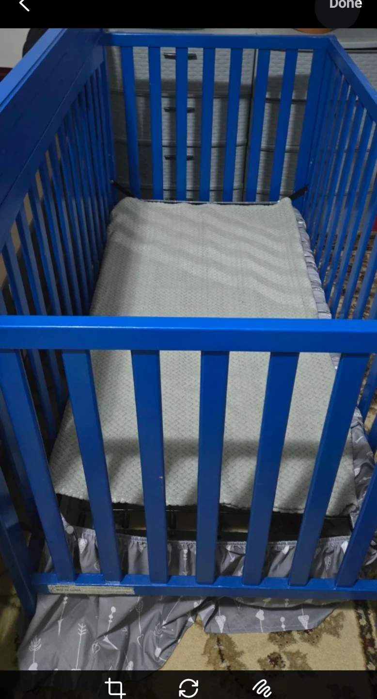 Blue Baby Crib - photo 3