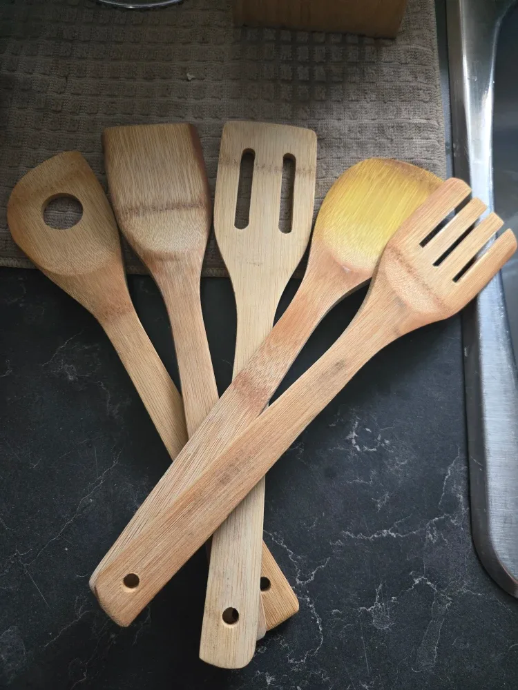 Bamboo Kitchen Utensil Set - 5 Pieces