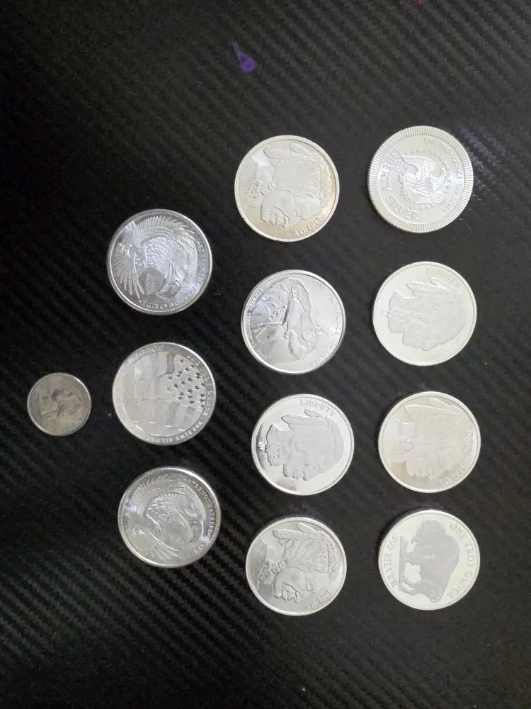 Silver Bullion Coins - 1 oz rounds