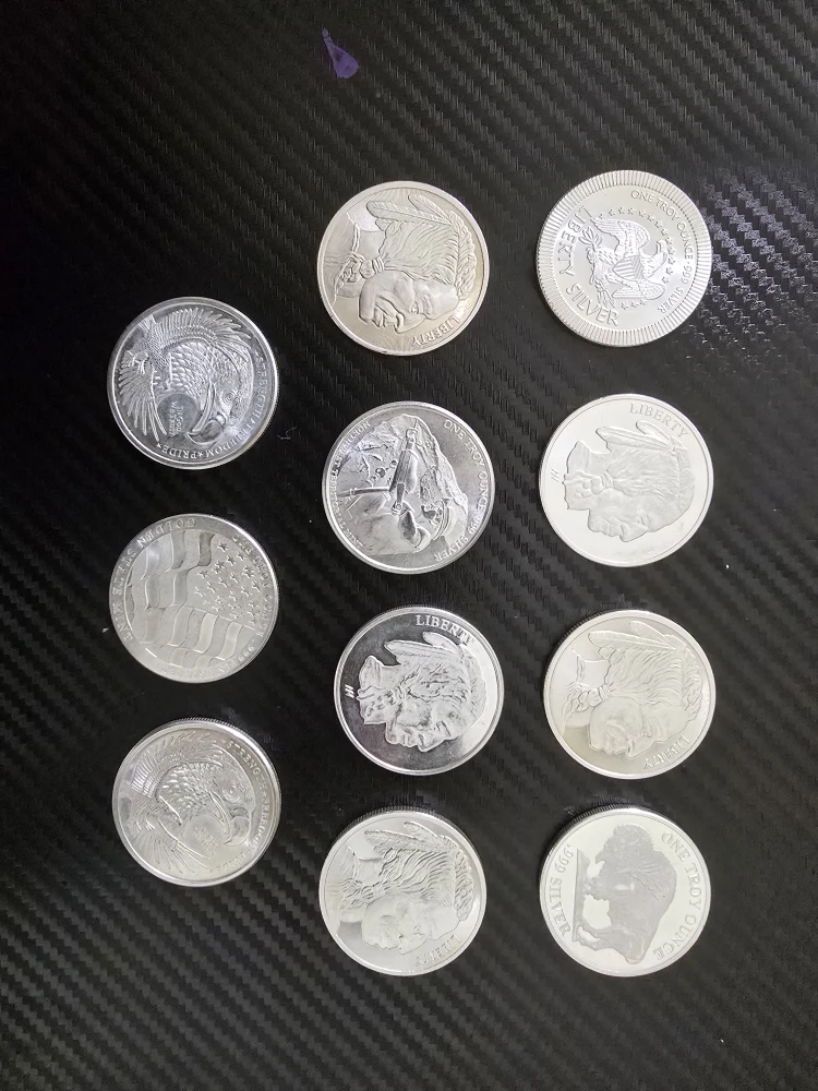 Silver Bullion Coins - 1 oz rounds - photo 3