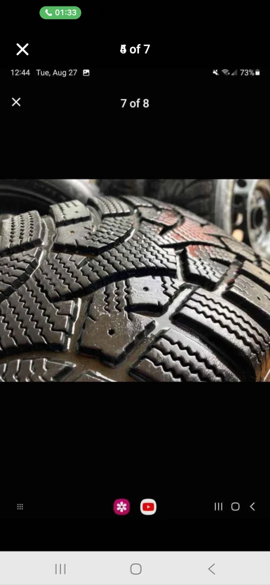 Set of 4 GENERAL Winter Tires on Rims (195/65R15 5×114.3) - photo 3