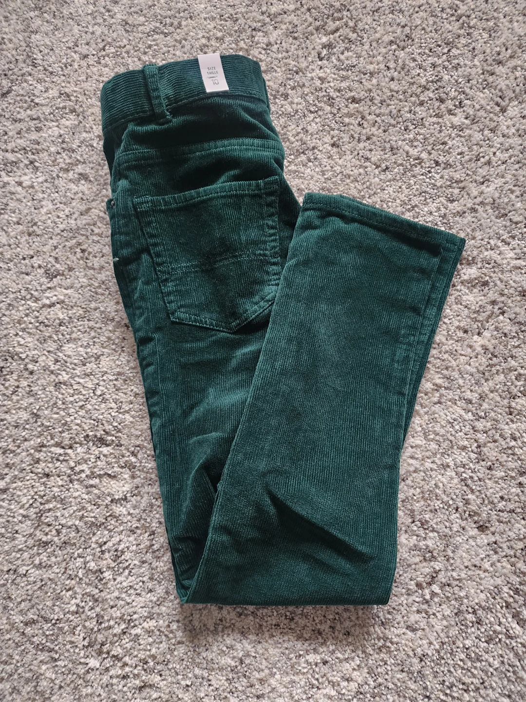 Garage Green Corduroy Pants - Size kids 10