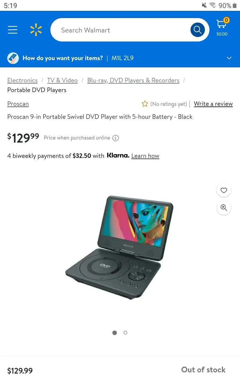 ➡️ Proscan 9" Portable DVD Player 📀 Retails $130.00+Tx image indicator(3)
