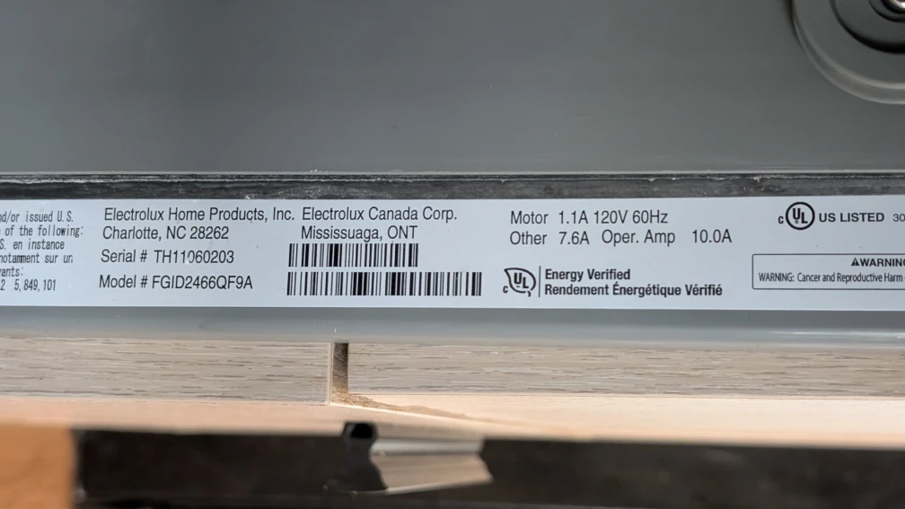 Frigidaire FGID2466QF9A Dishwasher - photo 2