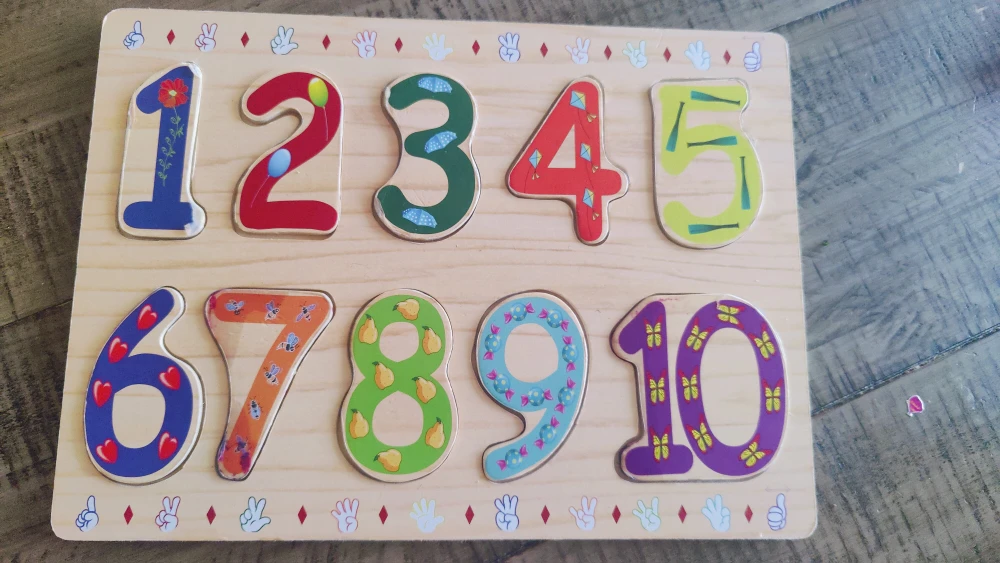 Wooden Number Puzzle