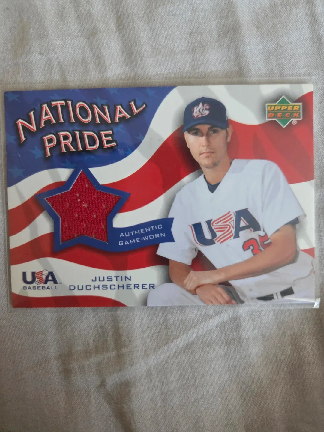 Justin Duchscherer Game-Used Jersey Trading Card