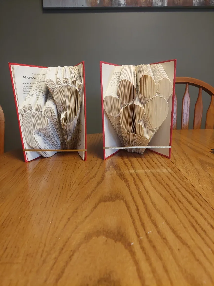 Handmade folded book art image indicator(2)