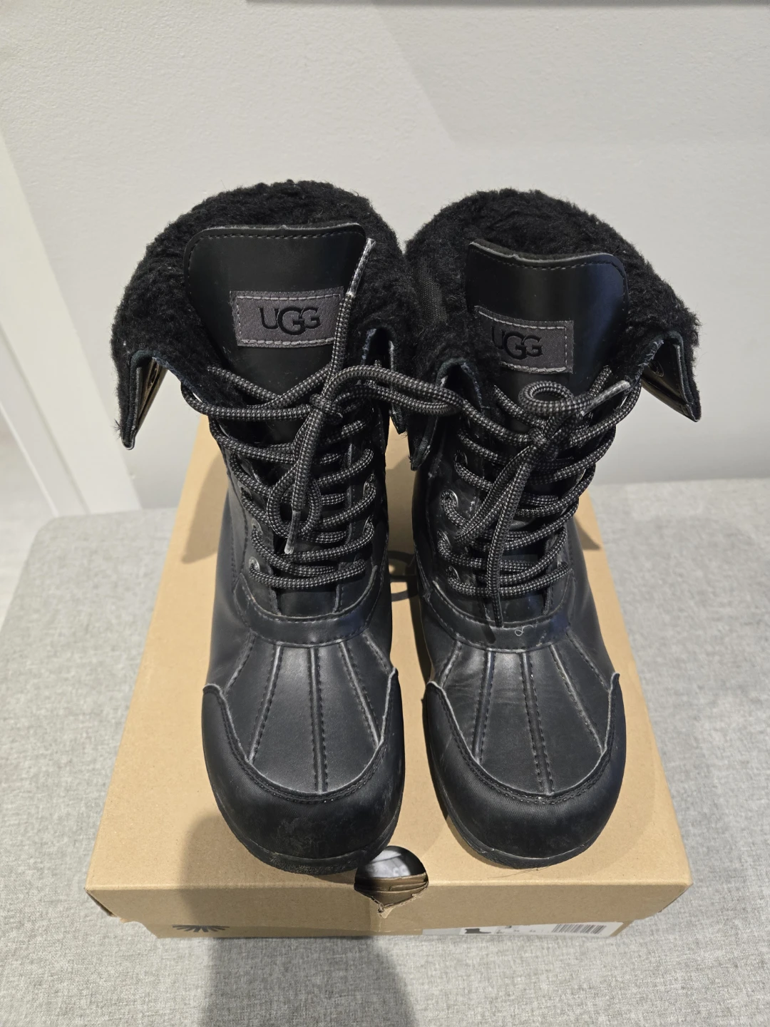UGG K Butte II CWR Black Boots - Size 3 - photo 2