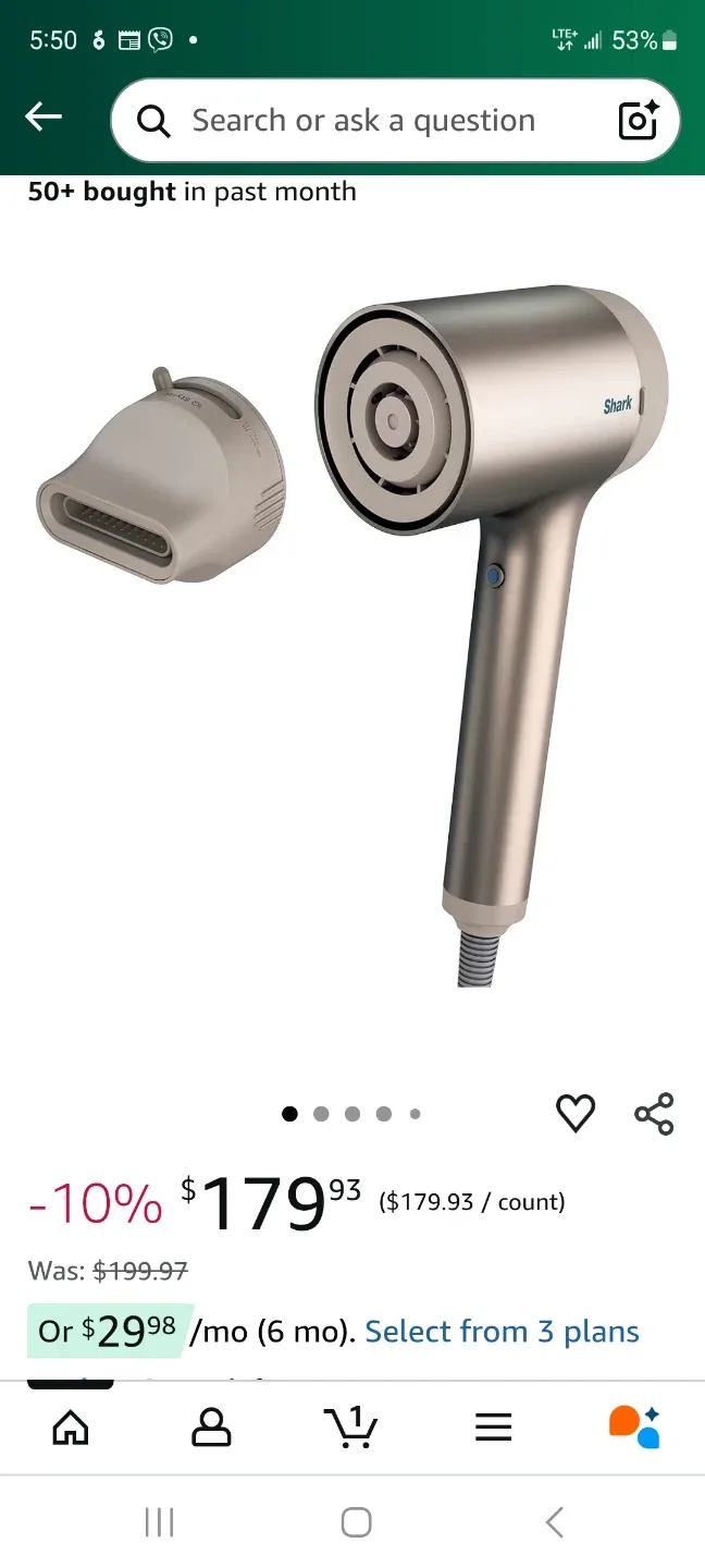 Shark HyperAIR Hair Dryer with Styling Brush image indicator(4)