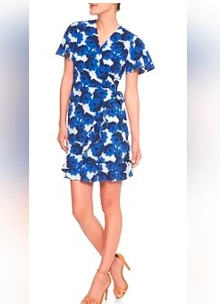 Banana Republic Blue and White Floral Mini Dress