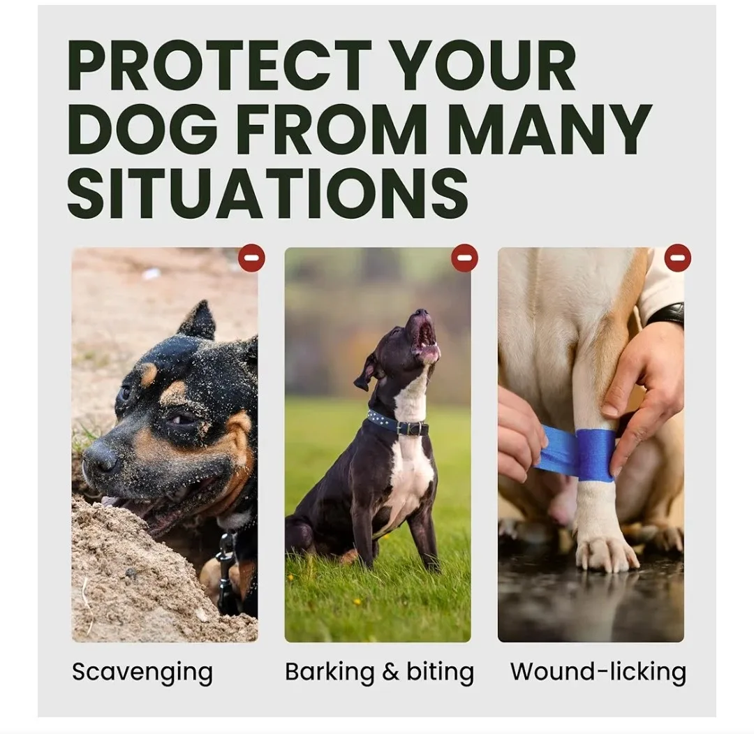 Dog Muzzle, Bite-Proof Steel Mask image indicator(6)