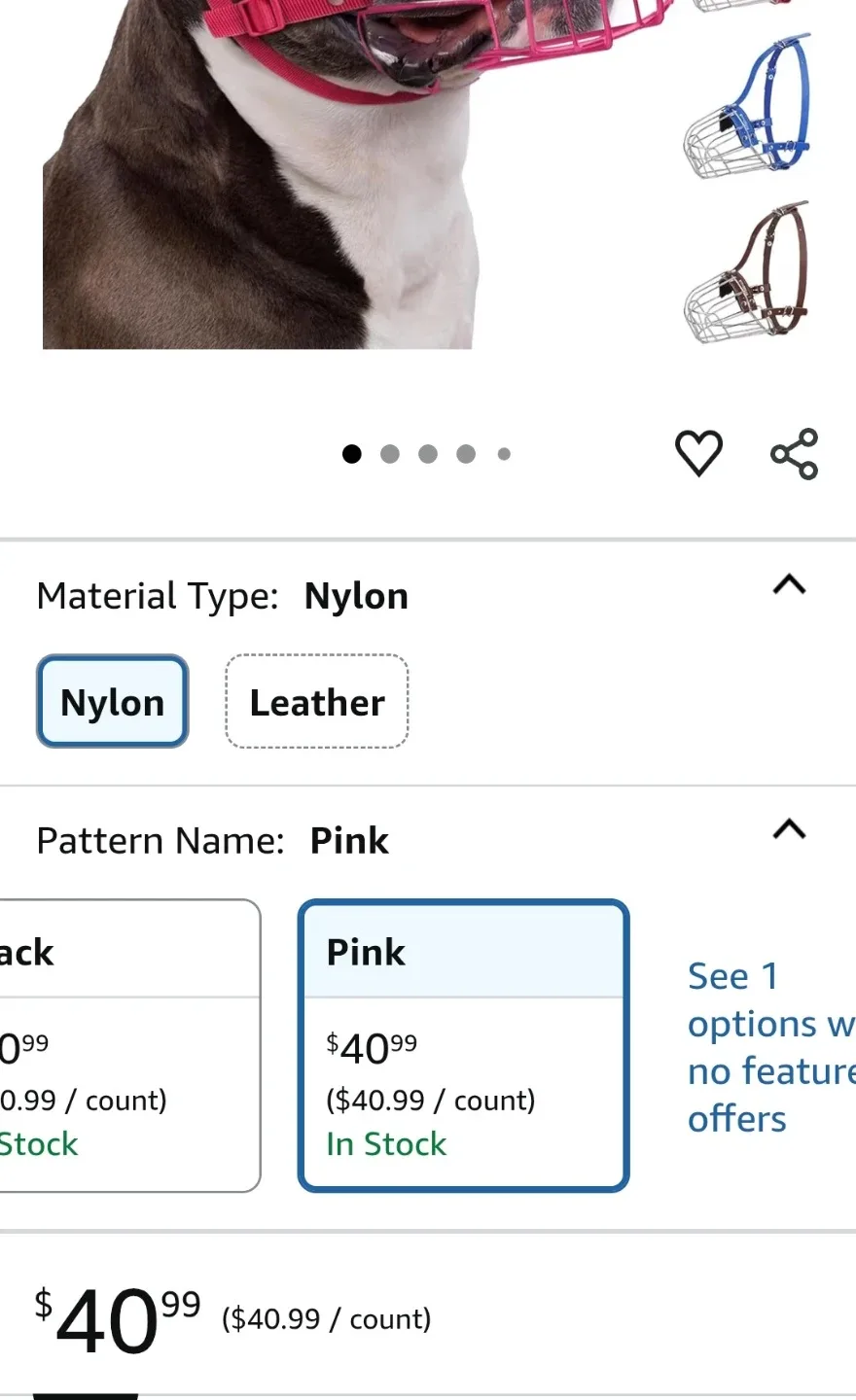 Dog Muzzle, Bite-Proof Steel Mask image indicator(7)