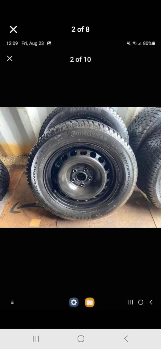 CONTINENTAL Winter Tires & Rims – 215/60R16 (5×112) – VW Jetta – image indicator(2)