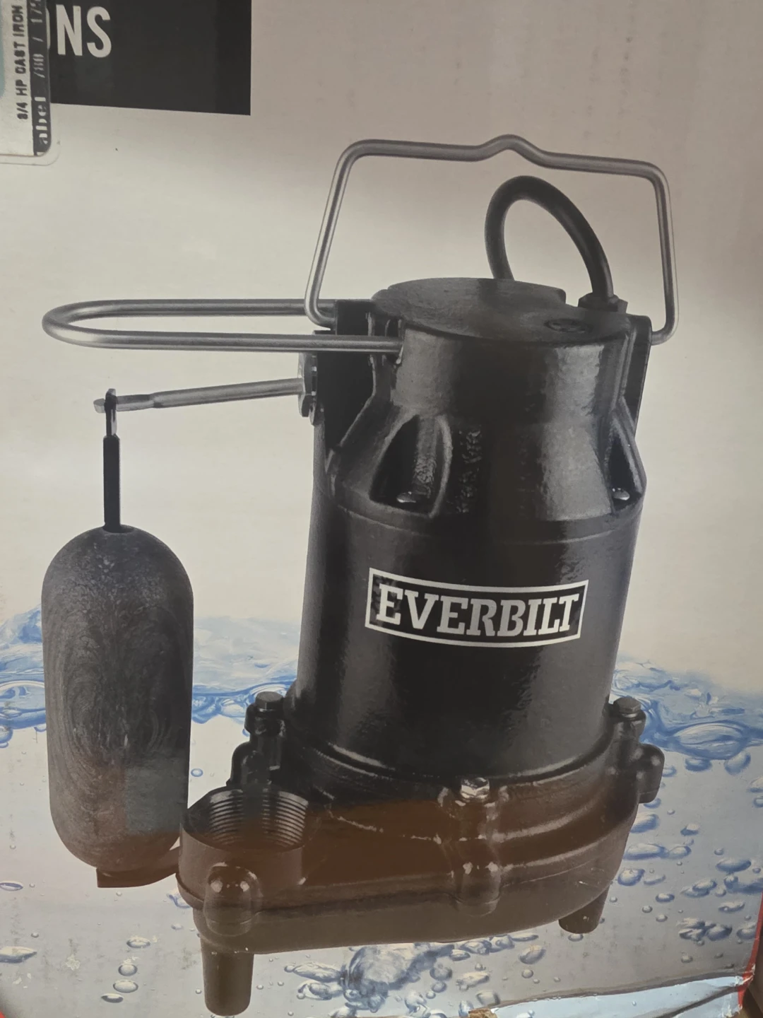 Everbilt 3/4 HP Cast Iron Sump Pump 🥕