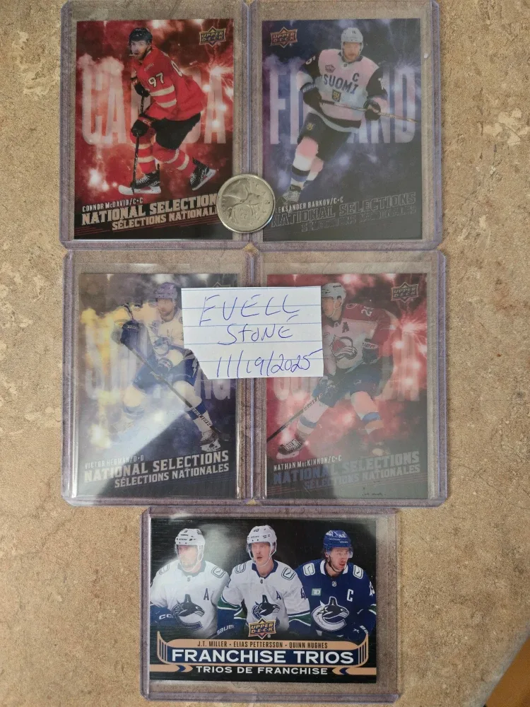 Tim Hortons Hockey Cards - Nations Selections & Franchise Trios