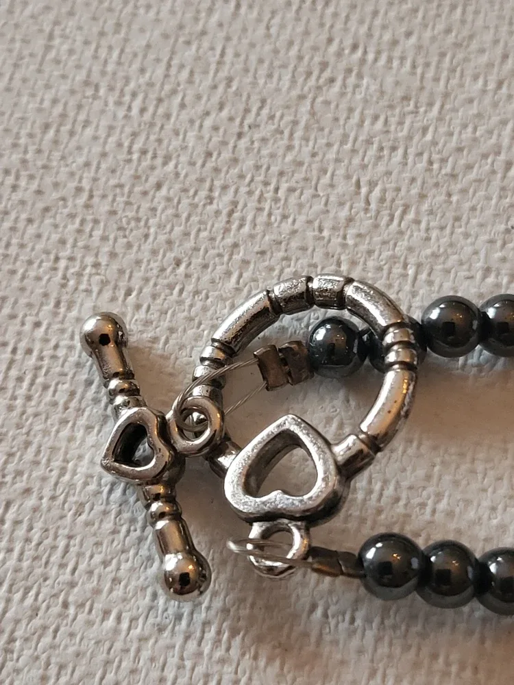 Beaded Necklace: Pink & Black image indicator(3)