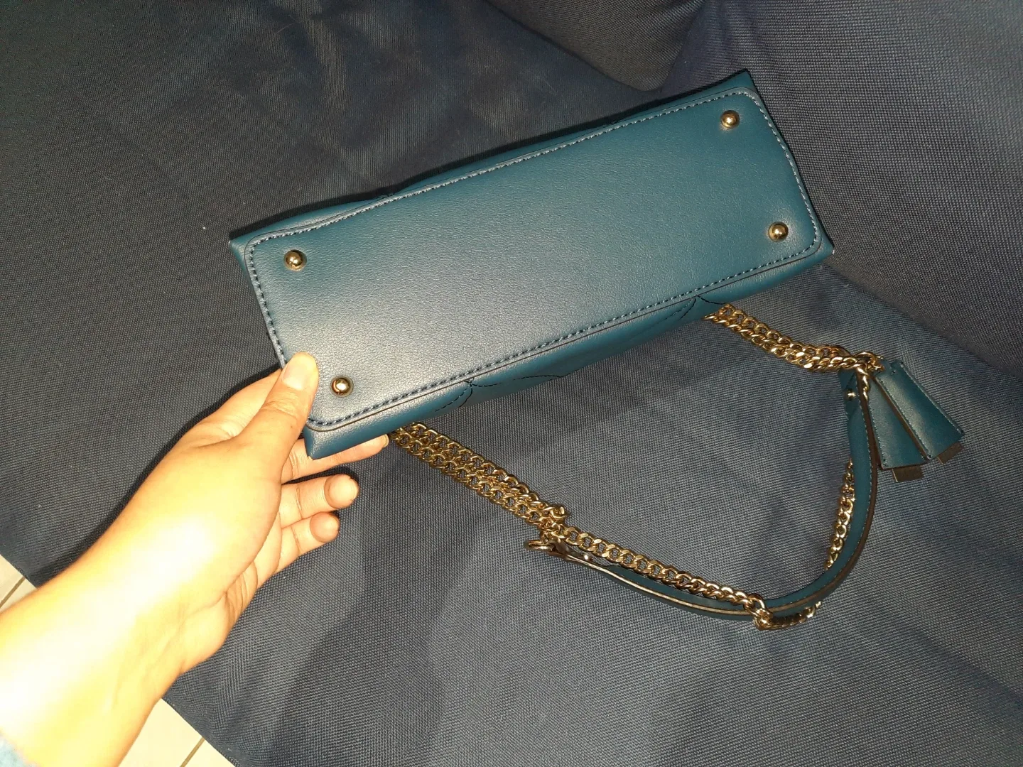 Guess Blue Quilted Crossbody Bag image indicator(6)