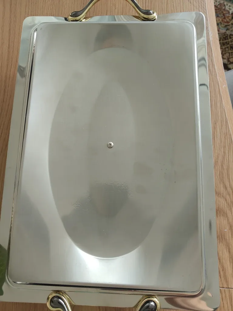 Silver Plated Serving Tray with Lid image indicator(4)