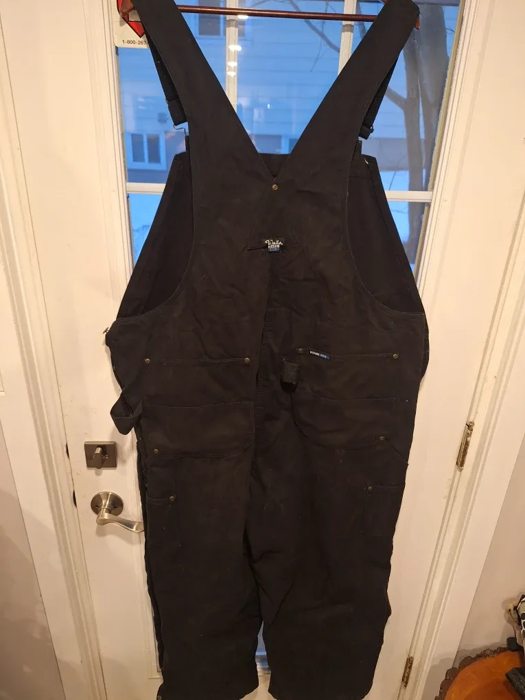 New Insulated Bib Overalls Black