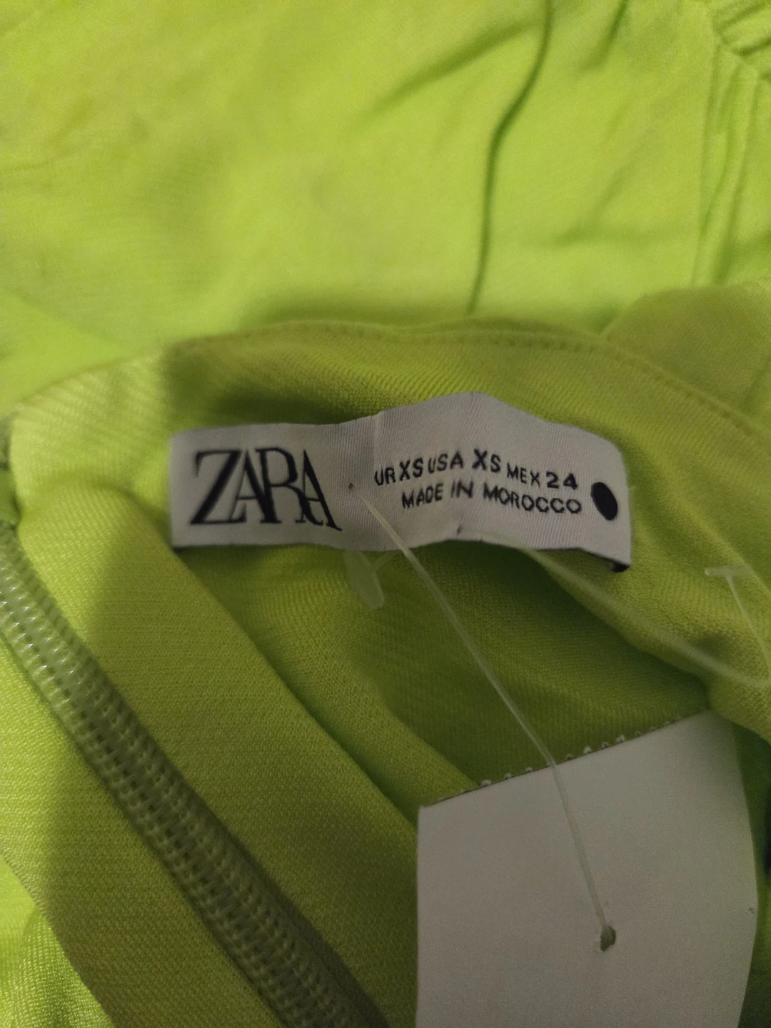 Zara XS Green Mini Dress - photo 2