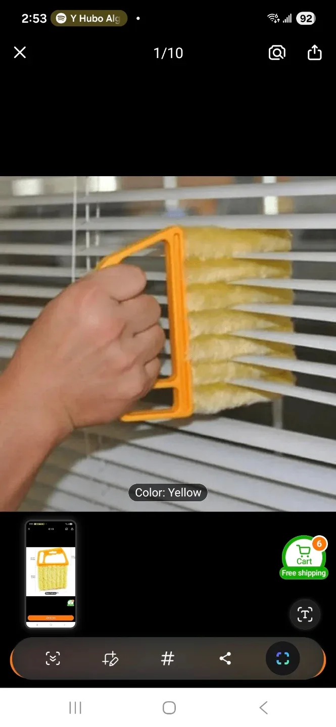 1pc, Microfiber Washable Window Cleaning Brush image indicator(3)