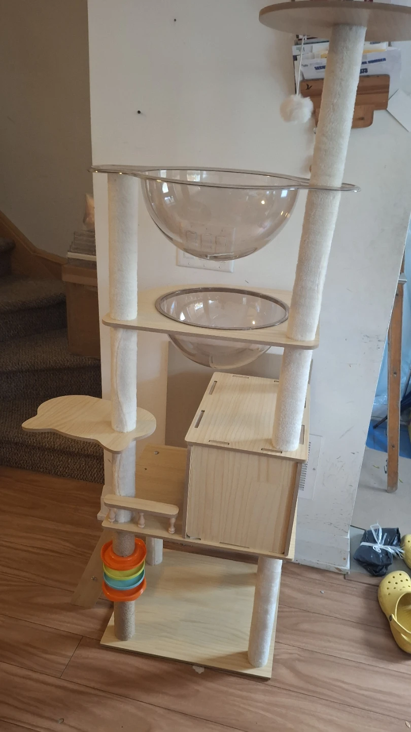 Cat Tree with Scratching Post & Cat Cave
