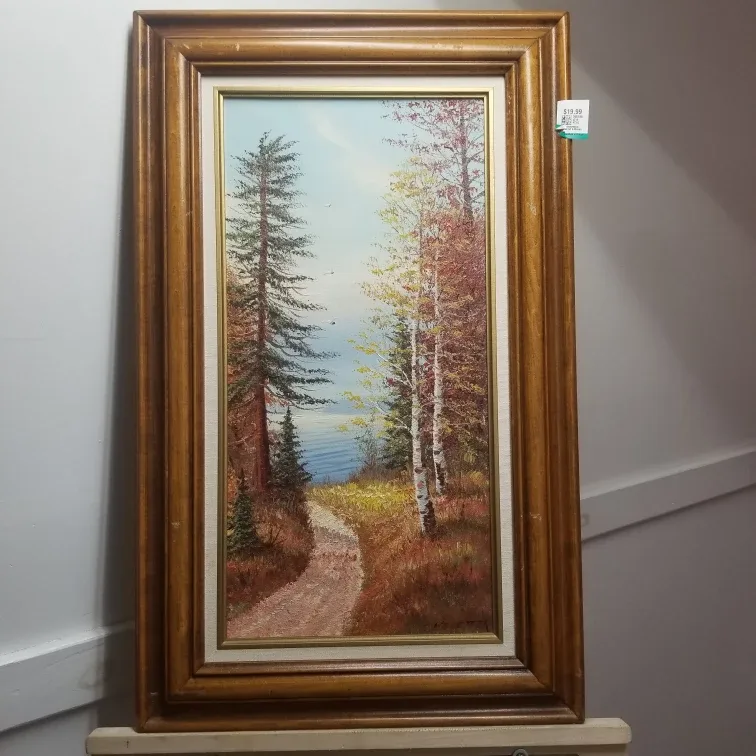 Set of 4 Framed Landscape Oil Paintings image indicator(10)