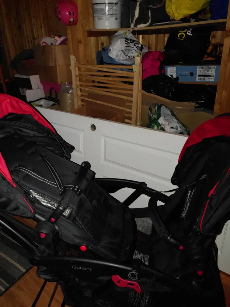 Contours Options Double Stroller - Black/Red image indicator(2)