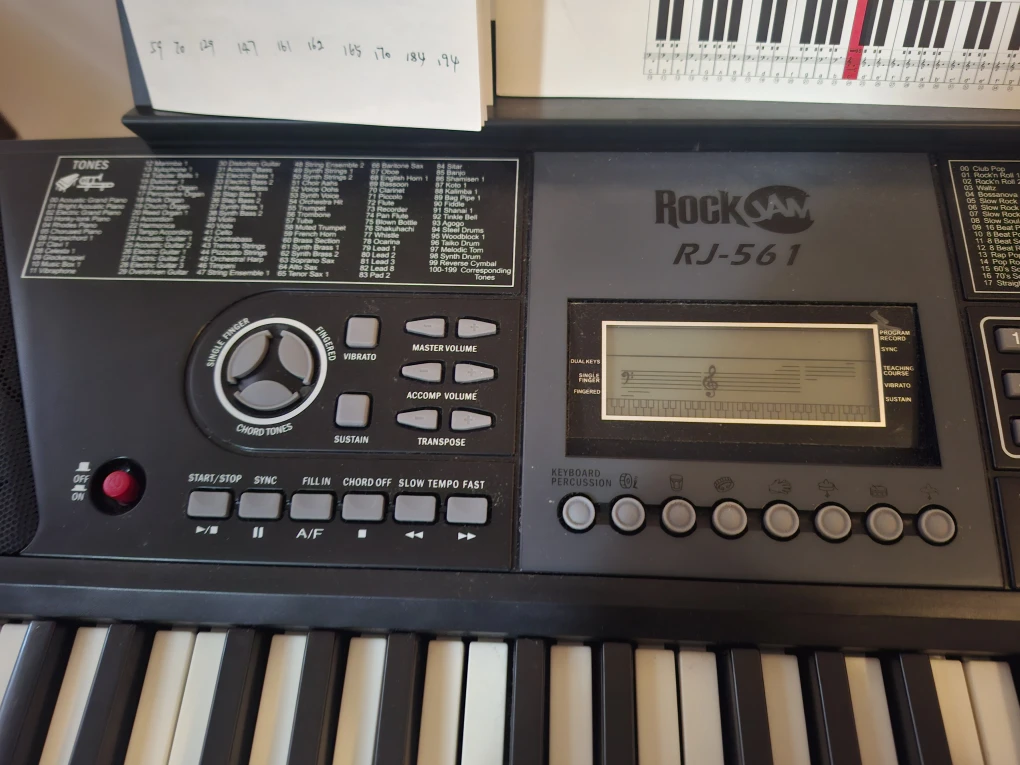 Rock Jam 61-key keyboard piano kit with stand and stool - photo 2