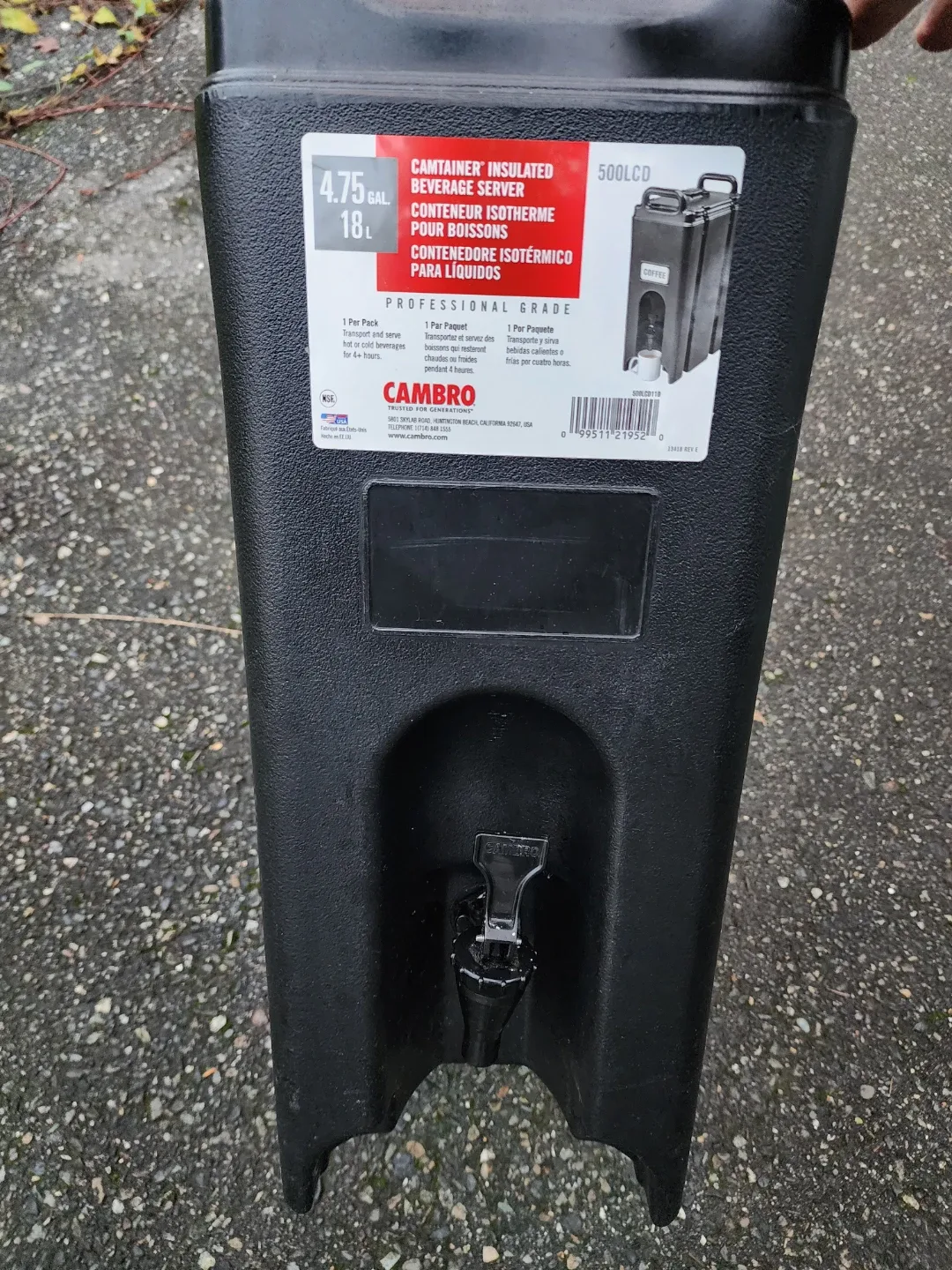 Cambro Camtainer 4.75 Gal Insulated Beverage Server image indicator(4)