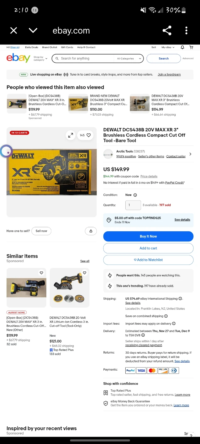 DeWalt 20V MAX XR Cordless Brushless 3" Cut-Off Tool (Tool-Only) - photo 3
