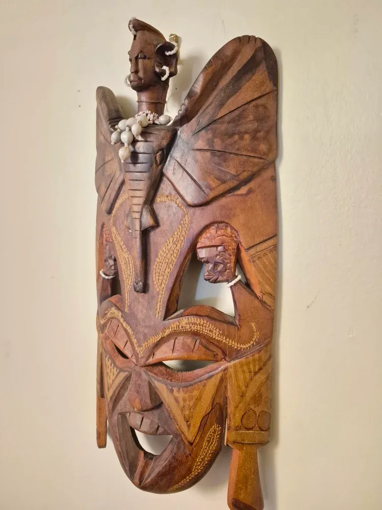 Wooden Carved Wall Mask image indicator(2)