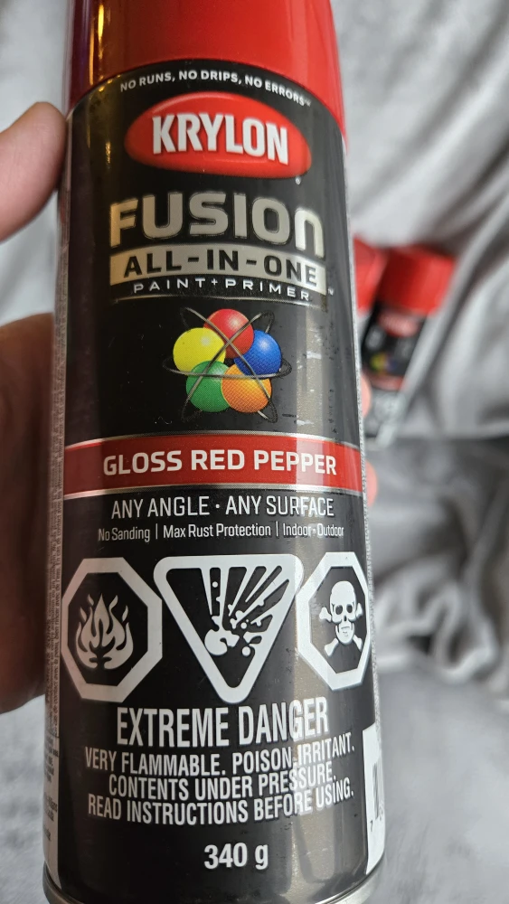 Krylon Fusion All-In-One Gloss Red Spray Paint - photo 2