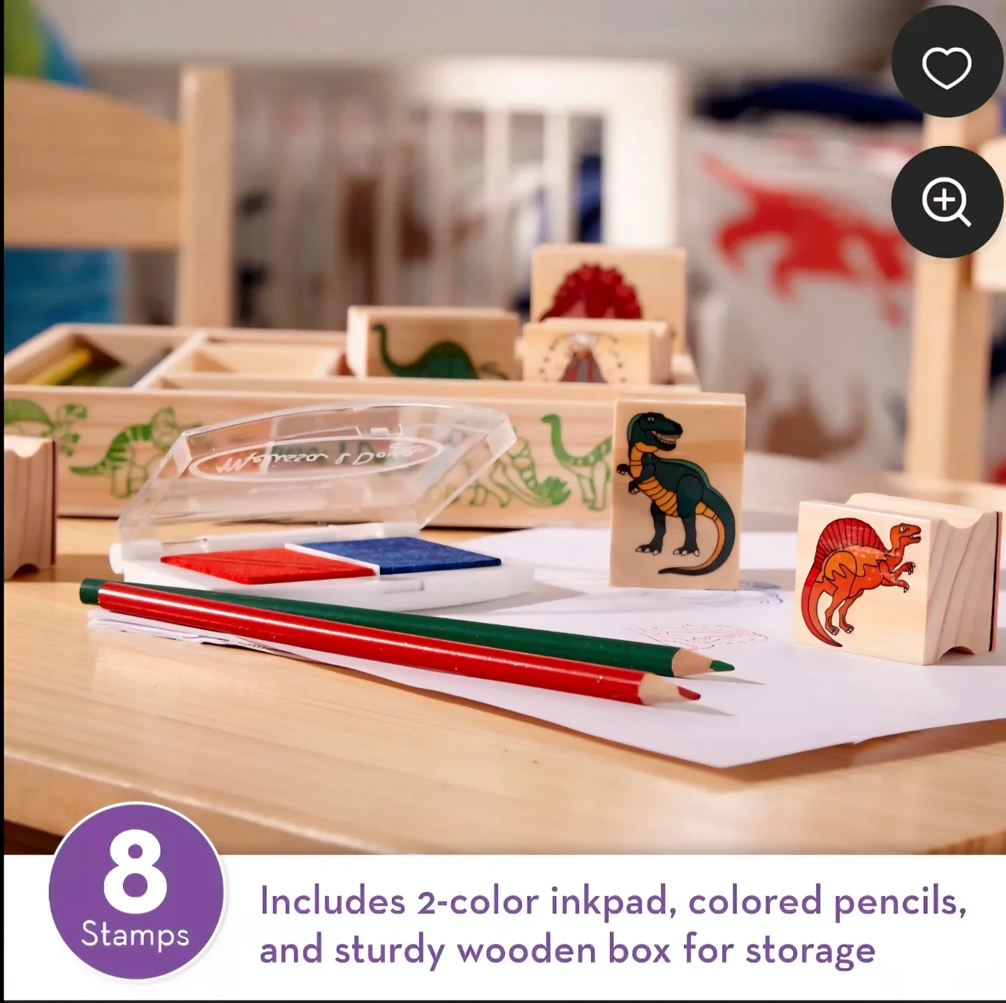 Melissa & Doug Dinosaur Stamp Set (4+) image indicator(3)