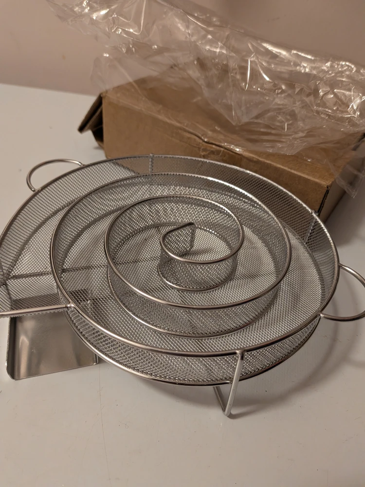 BBQ Stainless Steel Spiral Wood Chip Smoker New