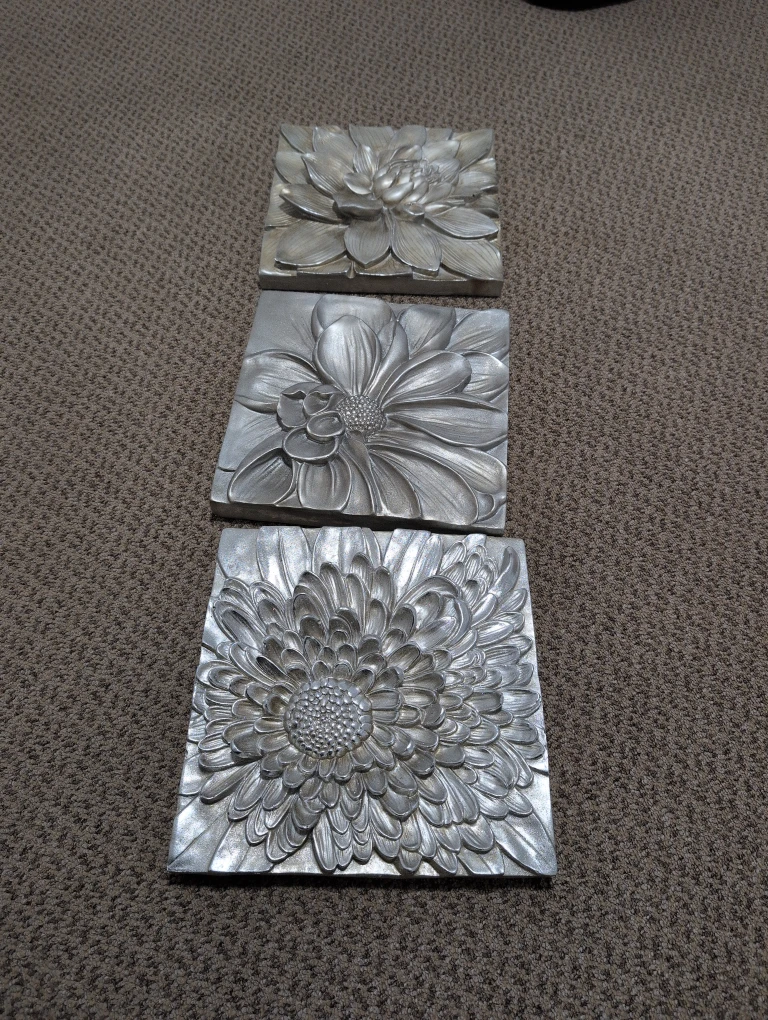 Silver Flower Wall Art - photo 2