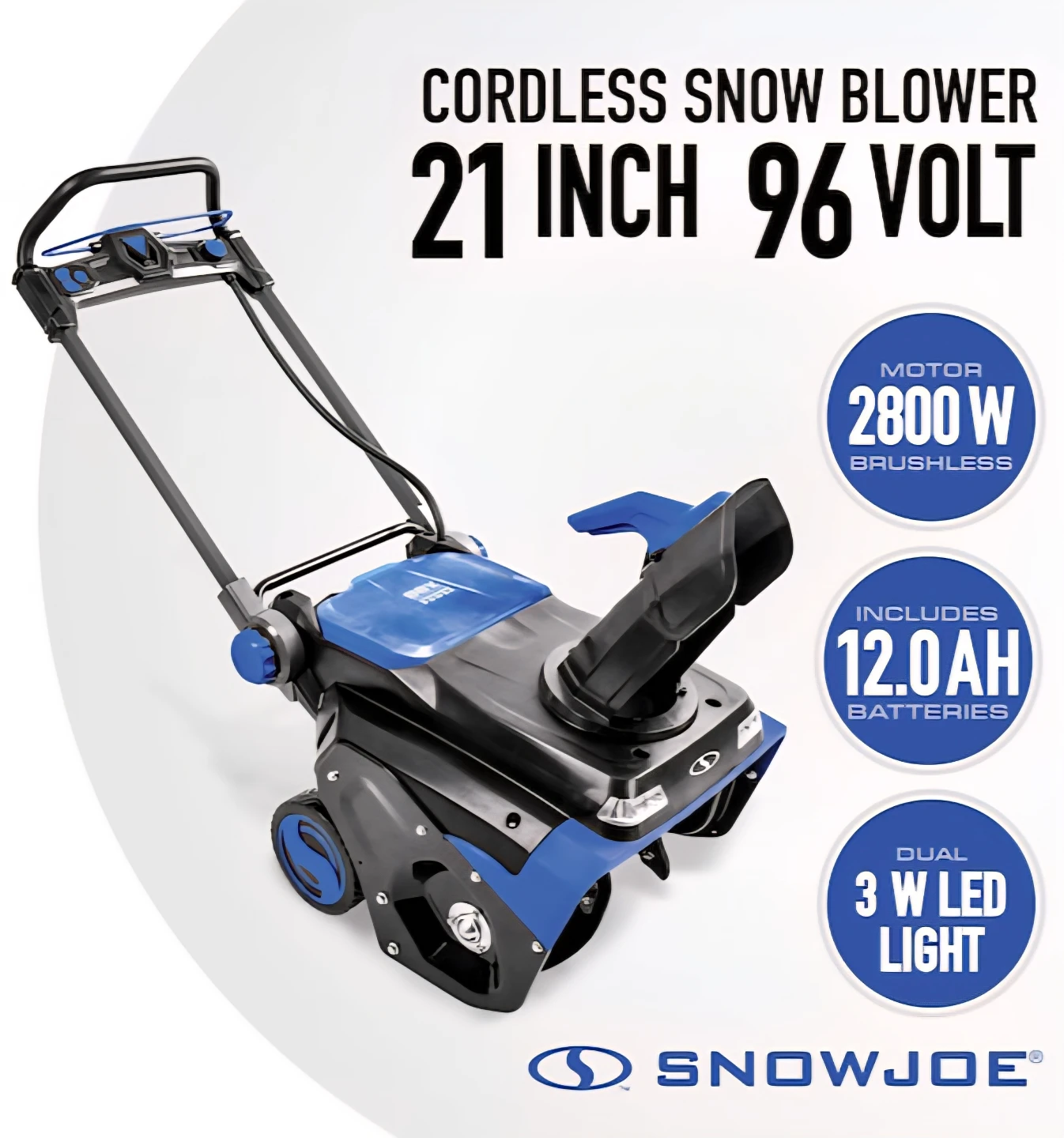 Snow Joe 24V-X4-SB21 Cordless Snow Blower