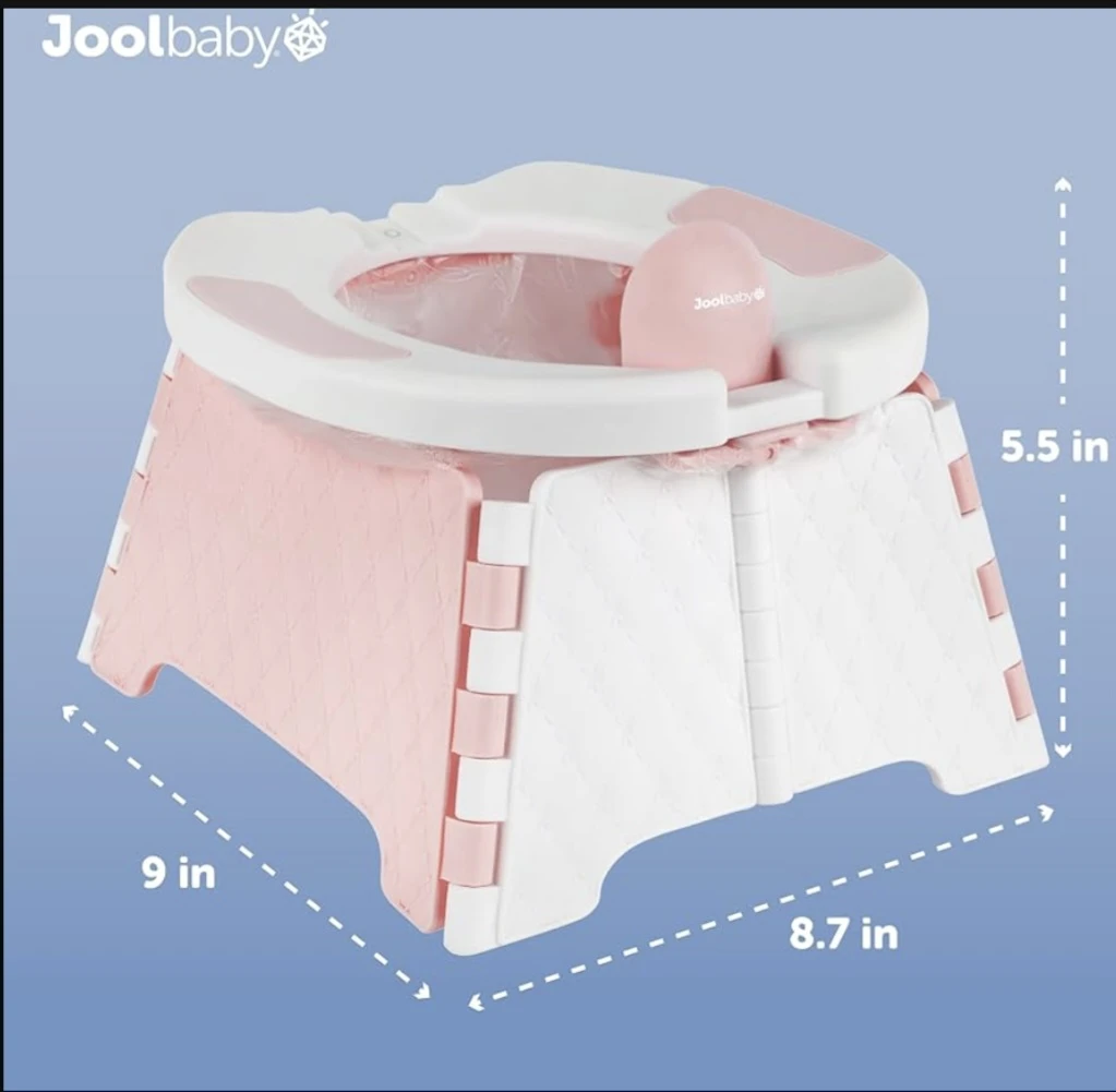 Joolbaby Travel Potty Chair- Pink/White - photo 4