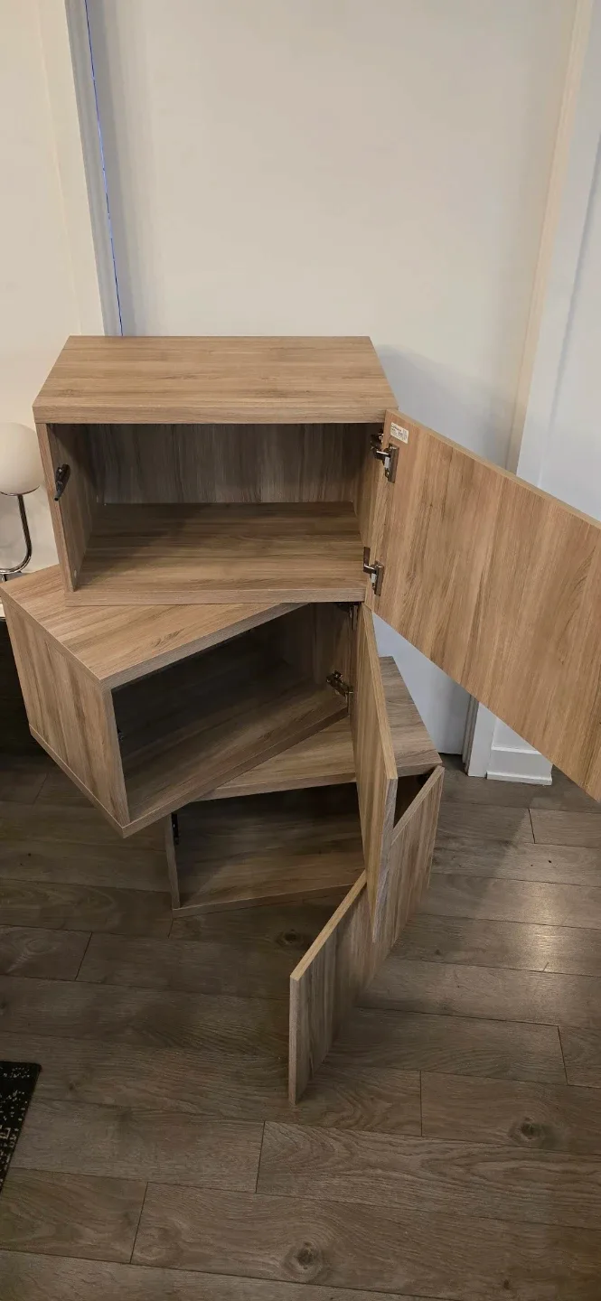 IKEA BESTA Frame, White Stained Oak 3 Units image indicator(2)