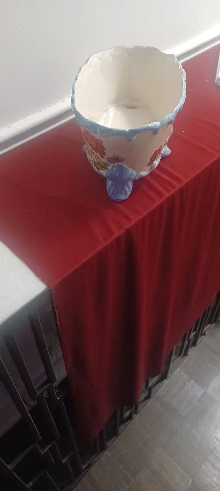 Floral Ceramic Footed Planter image indicator(3)