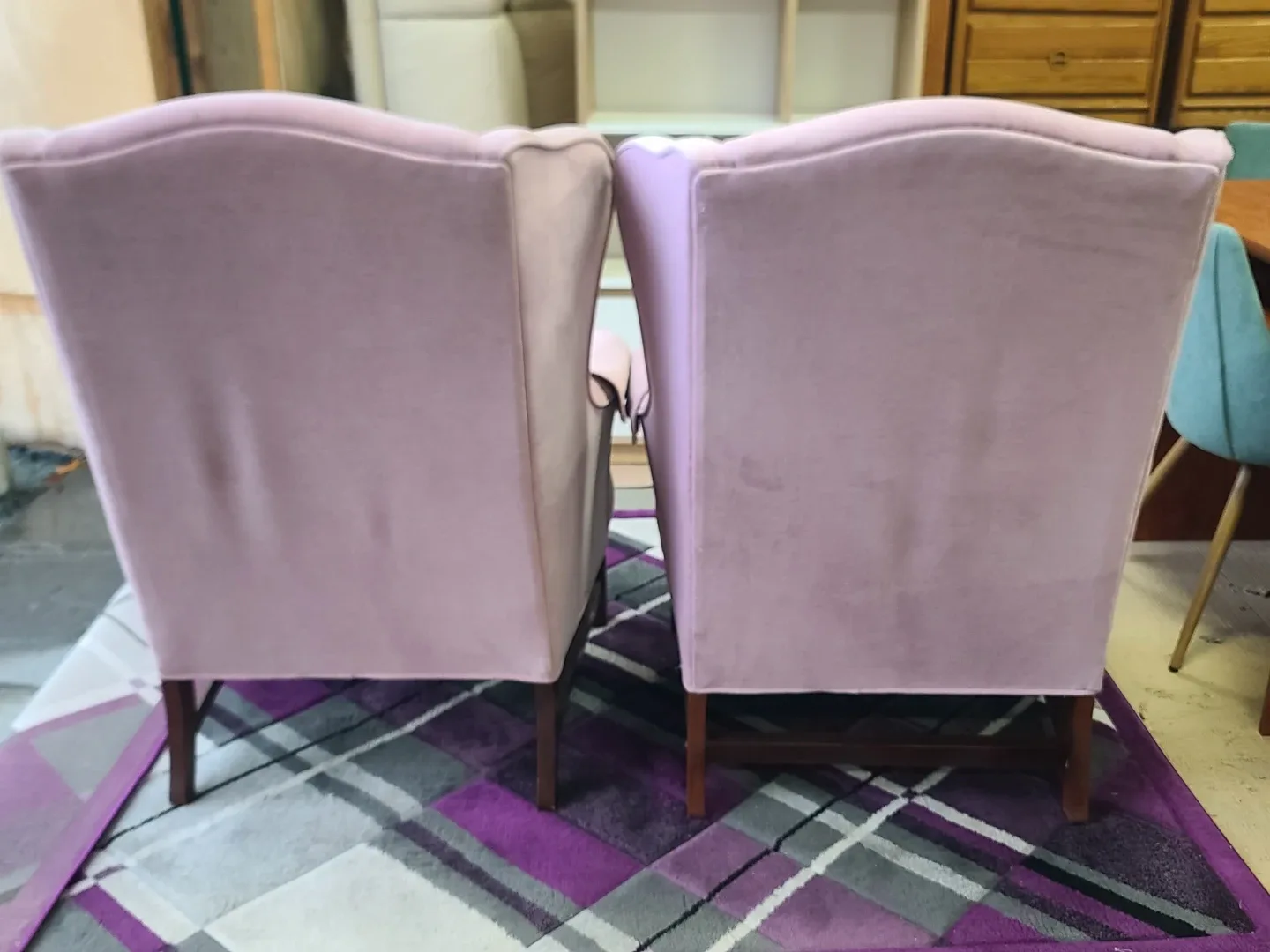 Sklar Peppler Pink Wingback Chairs - Set of 2 image indicator(5)