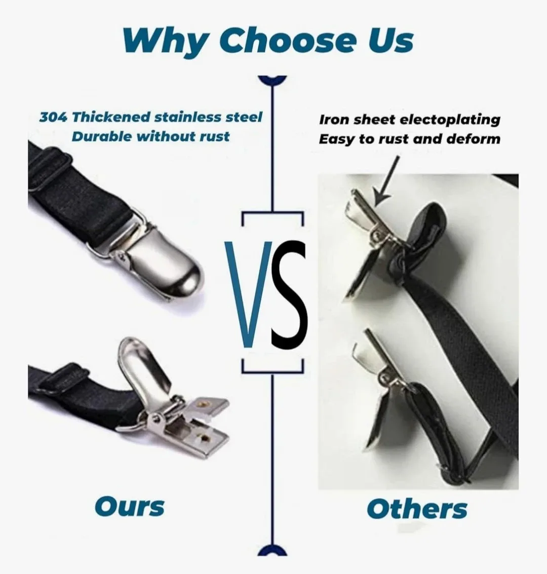 Adjustable Shirt Stays Suspenders image indicator(5)