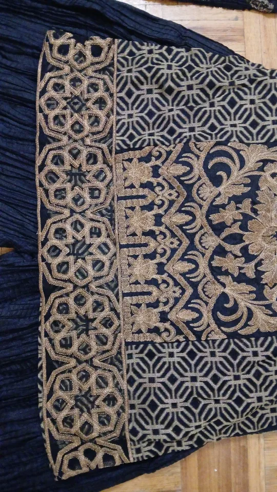 Limelight Embroidered Shalwar Kameez - Black & Gold image indicator(4)